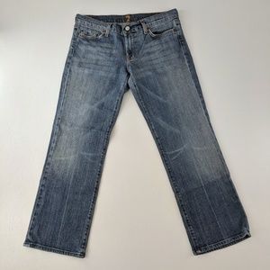 7FAM | Crop Bootcut with Decorative Rhinestones 28